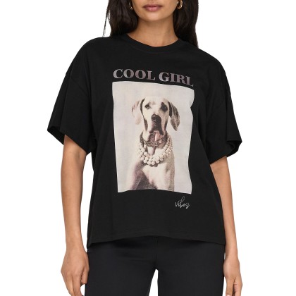 T-shirt Only T-shirt Queen Life Black/cool Dog