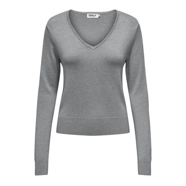 Only Camisola Venice Life Vneck Light Grey