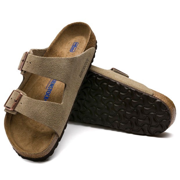 Sandálias Birkenstock Arizona Soft Footbed Suede Leather