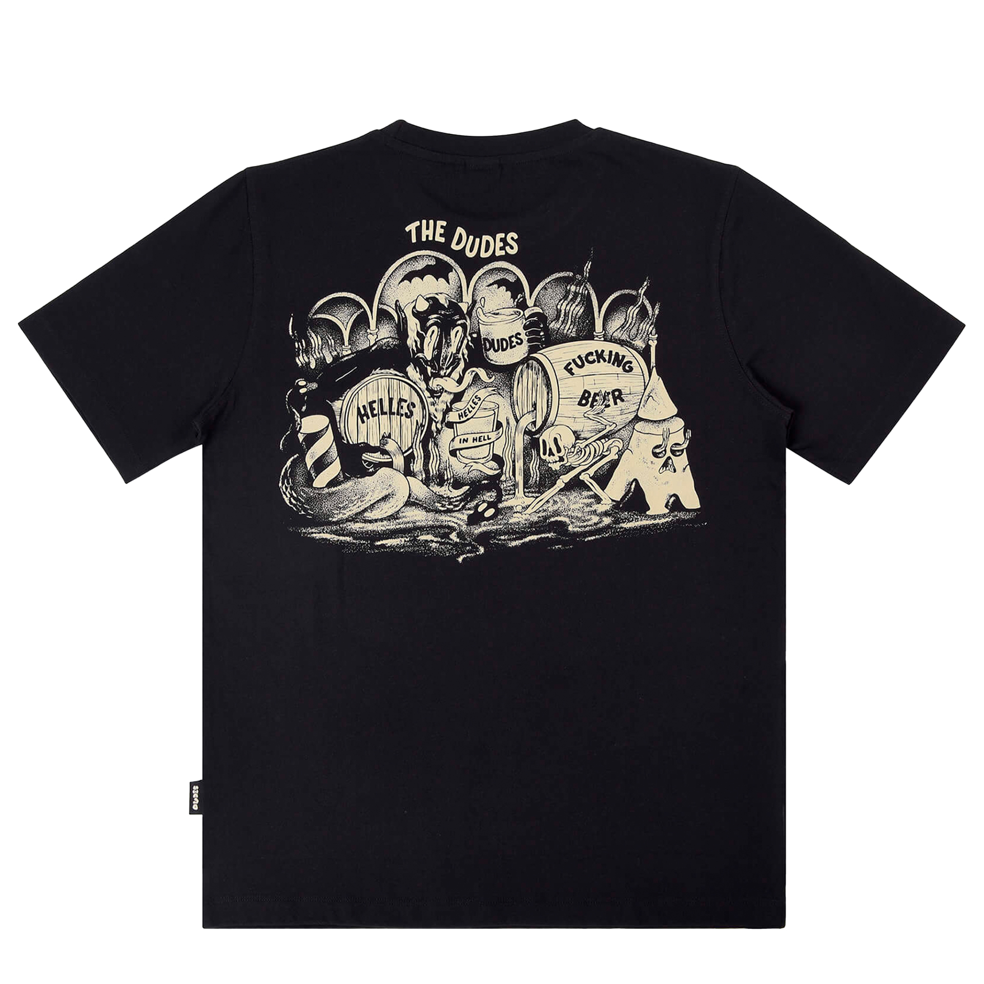 The Dudes T-shirt Helles In Hell Classic Black
