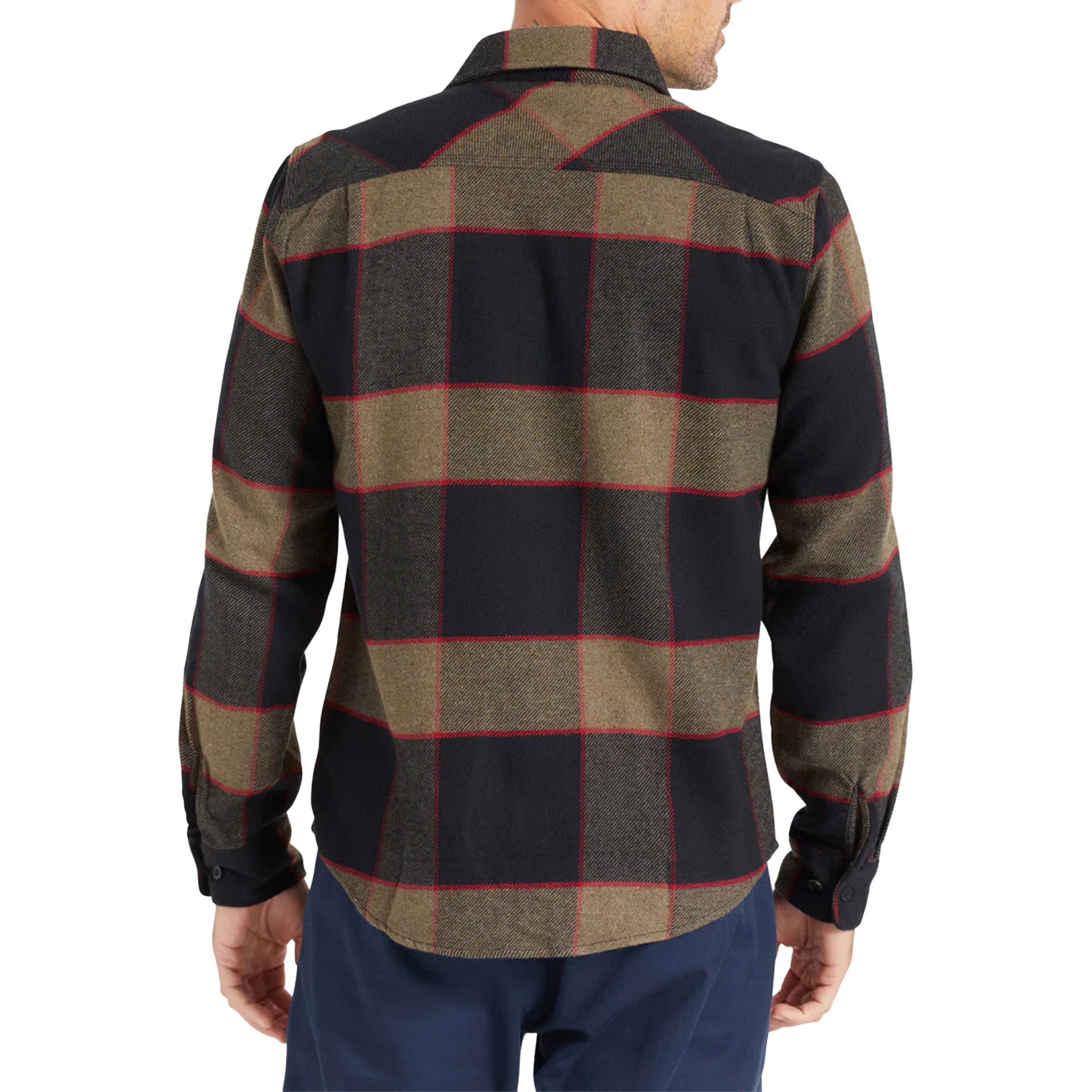 Brixton Camisa Bowery Flannel Heather Grey