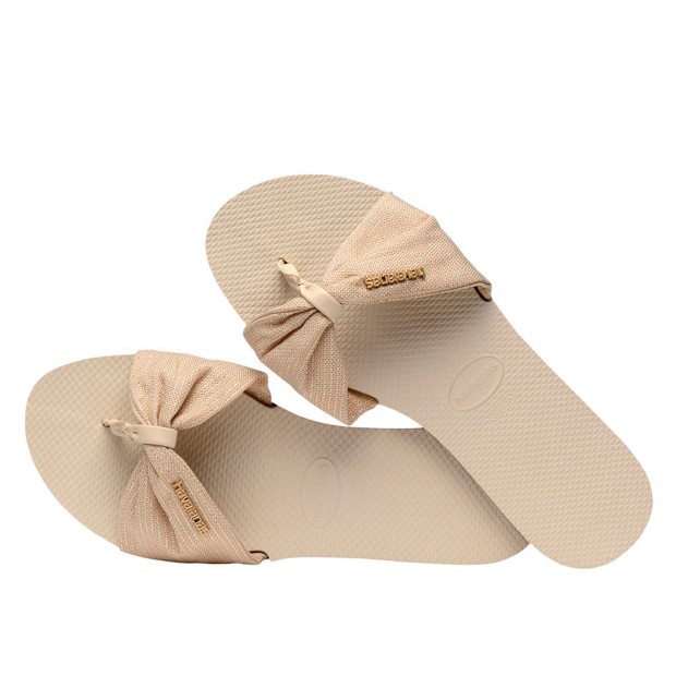 Chinelos Havaianas You Saint Tropez Shine Beige