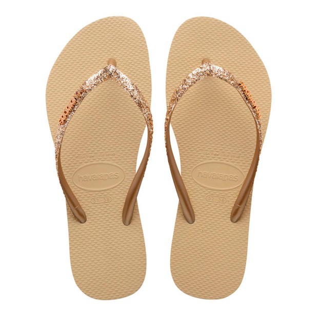 Chinelos Havaianas Slim Glitter Sand Grey