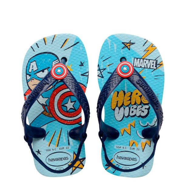 Chinelos Havaianas Baby Marvel Blue Water