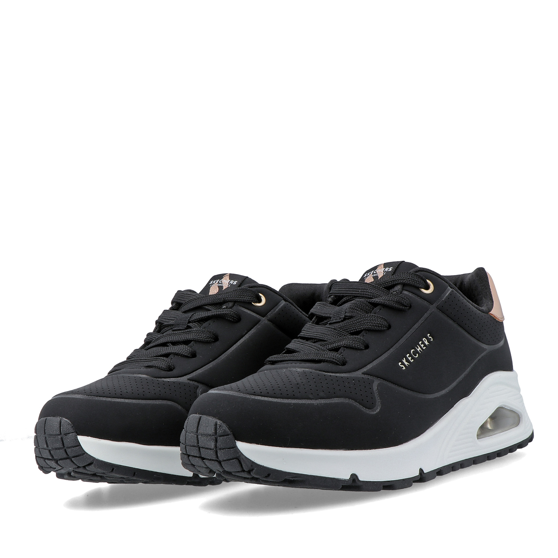 Skechers Uno Gen1  -  Shimmer Away Black