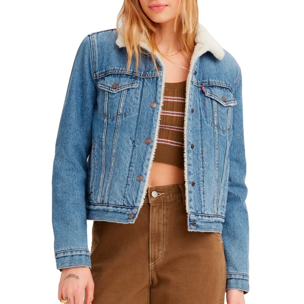 Casaco Levis Bluso Sherpa Trucker Weekend Want