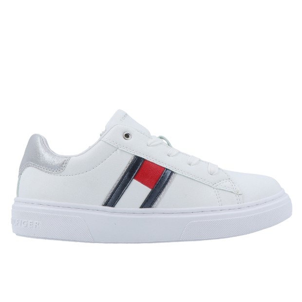 Sapatilha Tommy Hilfiger Flag Low Cut Lace-up White/