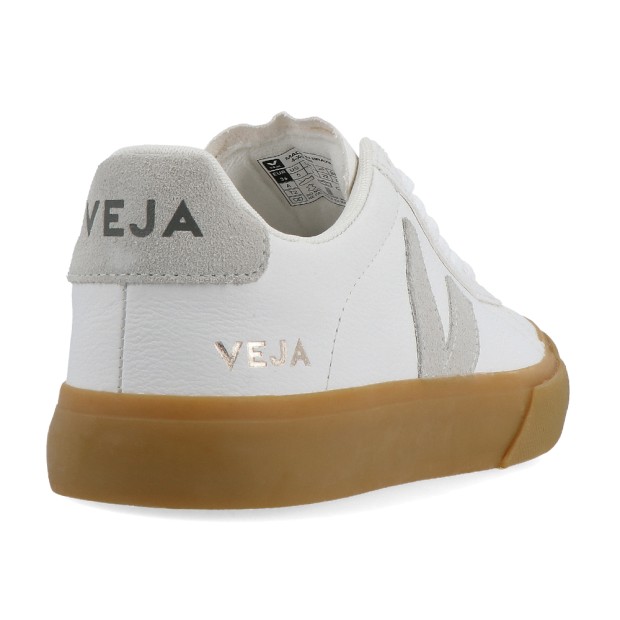 Sapatilha Veja Campo Chromefree Leather Extra Wht Na