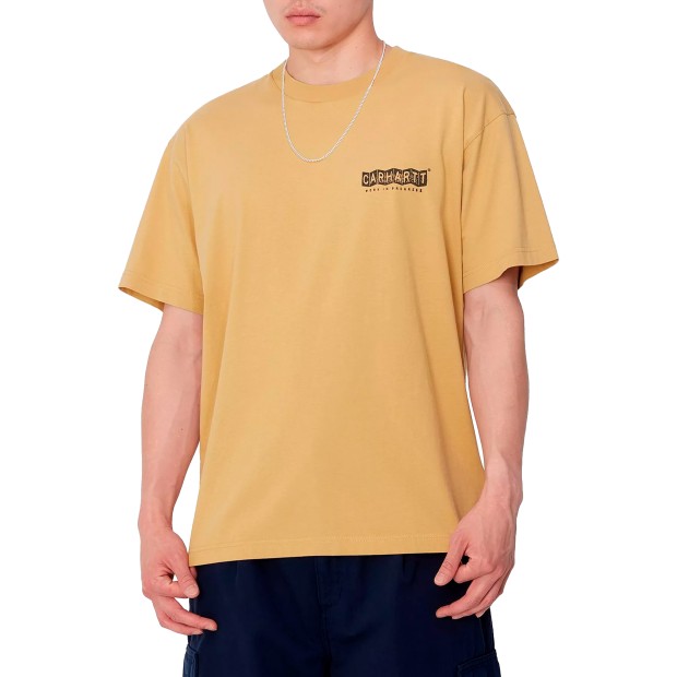 T-shirt Carhartt Wip T-shirt S/s Stamp Bourbon Bla