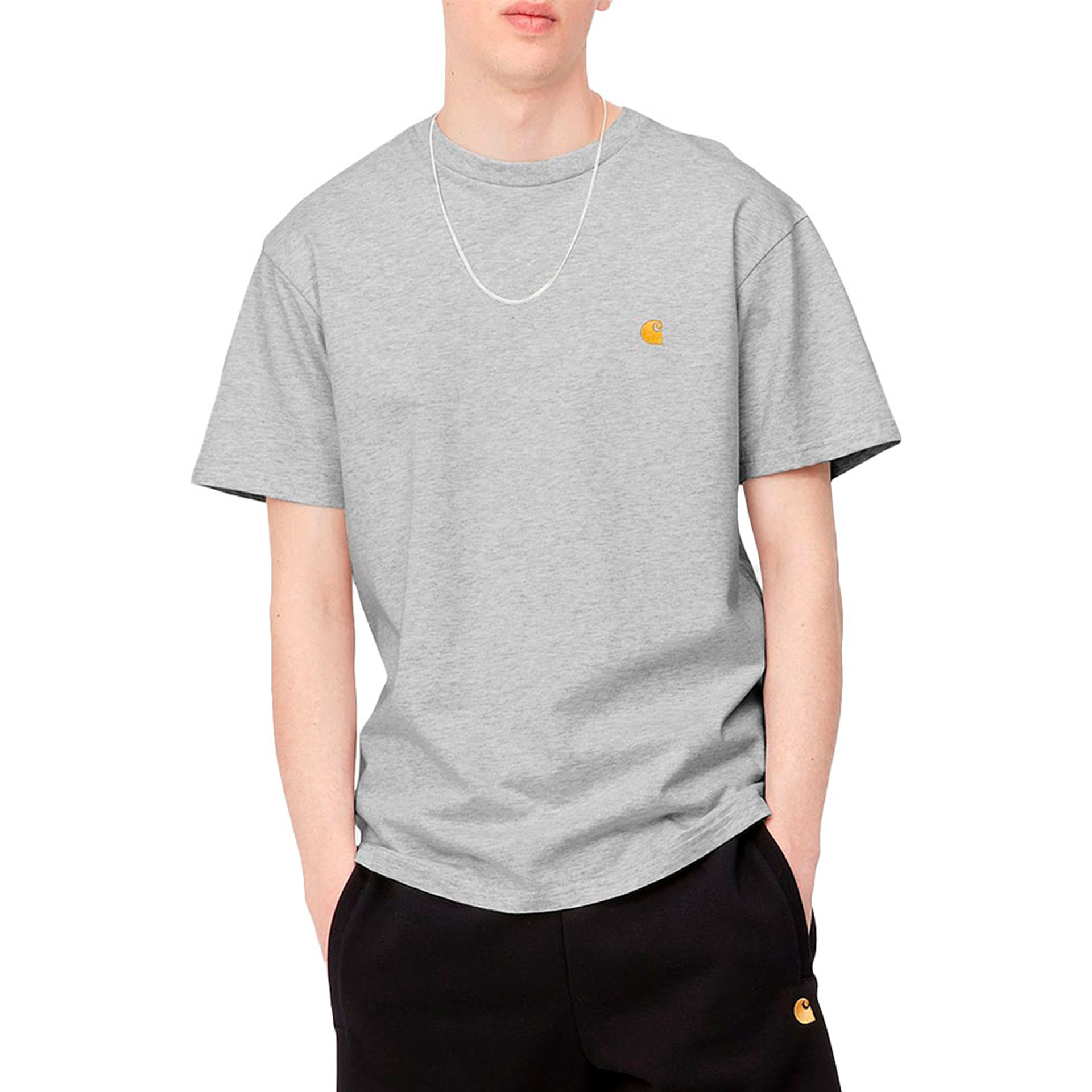 Carhartt Wip T-shirt S/s Chase Heather/gol