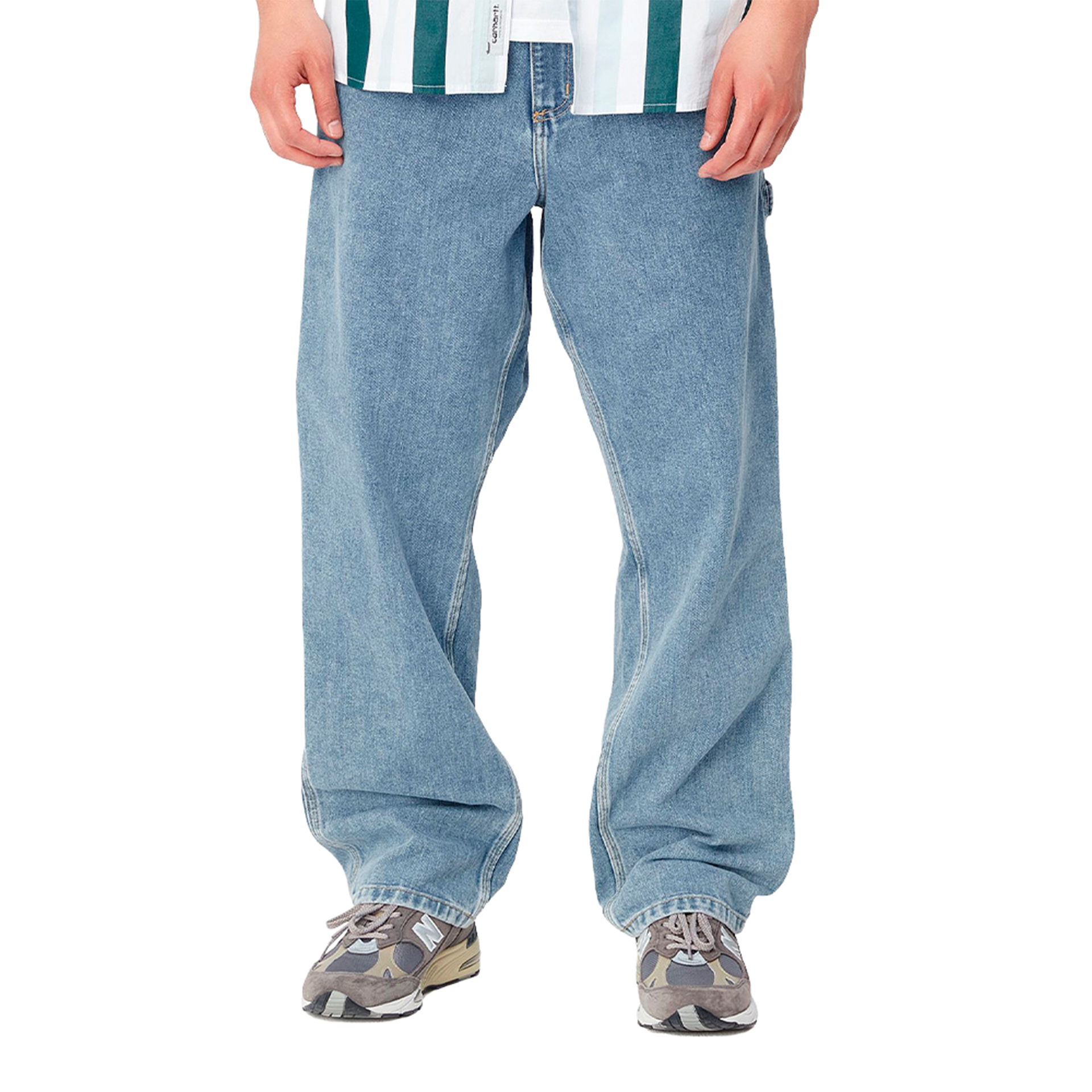 Carhartt Wip Calça Single Knee Blue Stone