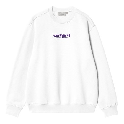 Sweat Carhartt Wip Sweat Ink Bleed White Trian