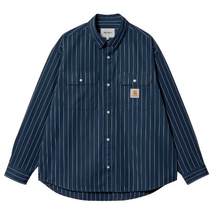 Camisa Carhartt Wip Camisa Orlean Stripe Blue/whi