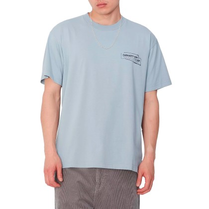 T-shirt Carhartt Wip T-shirt S/s Stamp Misty Sky B