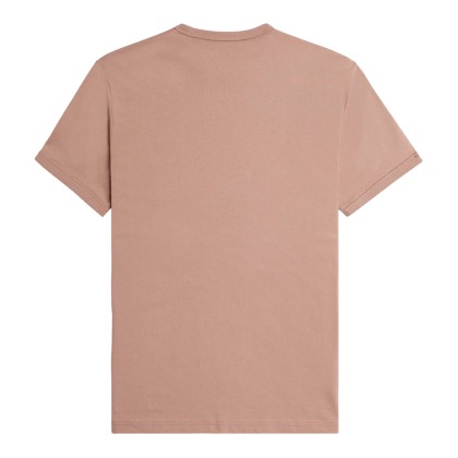 Fred Perry T -shirt Ringer Dark Pink/black Fred Perry T -shirt Ringer Dark Pink/black