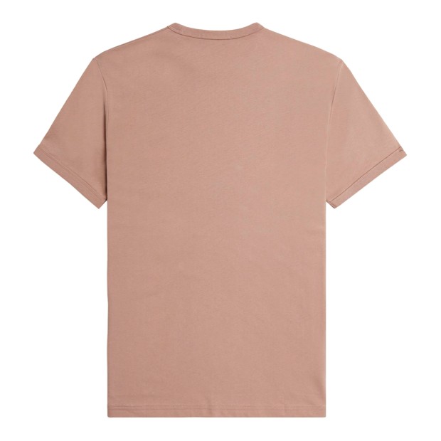 Fred Perry T -shirt Ringer Dark Pink/black