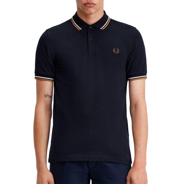 Polo Fred Perry Polo Twin Tipped Navy/snowh/shs