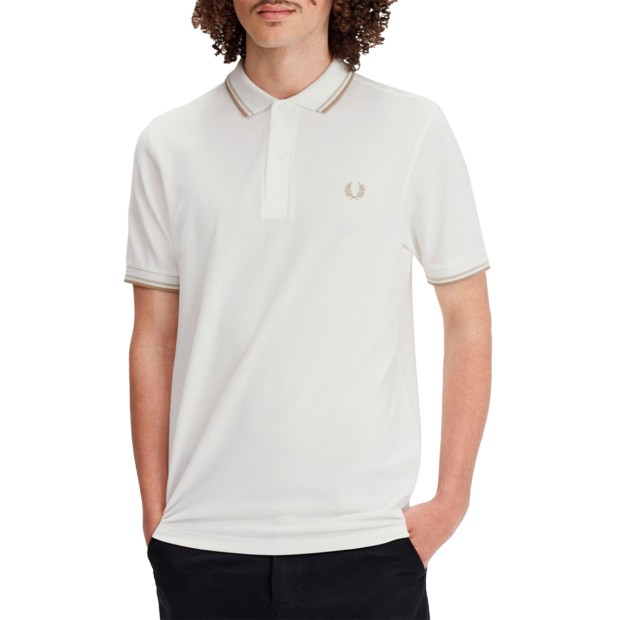 Polo Fred Perry Polo Twin Tipped Snowh/oat/wsto