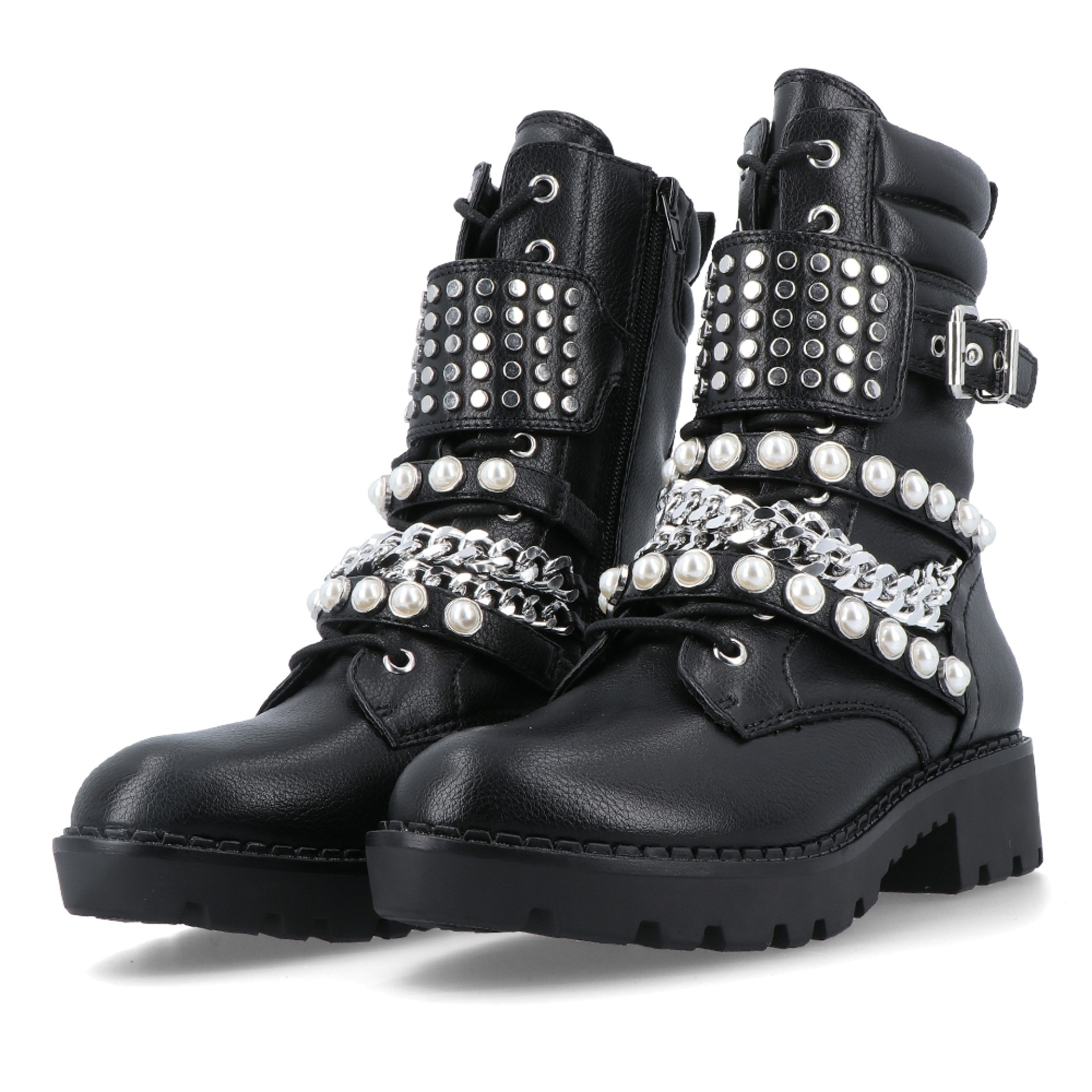 Buffalo Bota Wave Combatboot Vegan Black