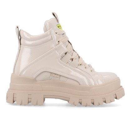 Botas Buffalo Bota Asphanc Mid Laceup Vegan  Cream