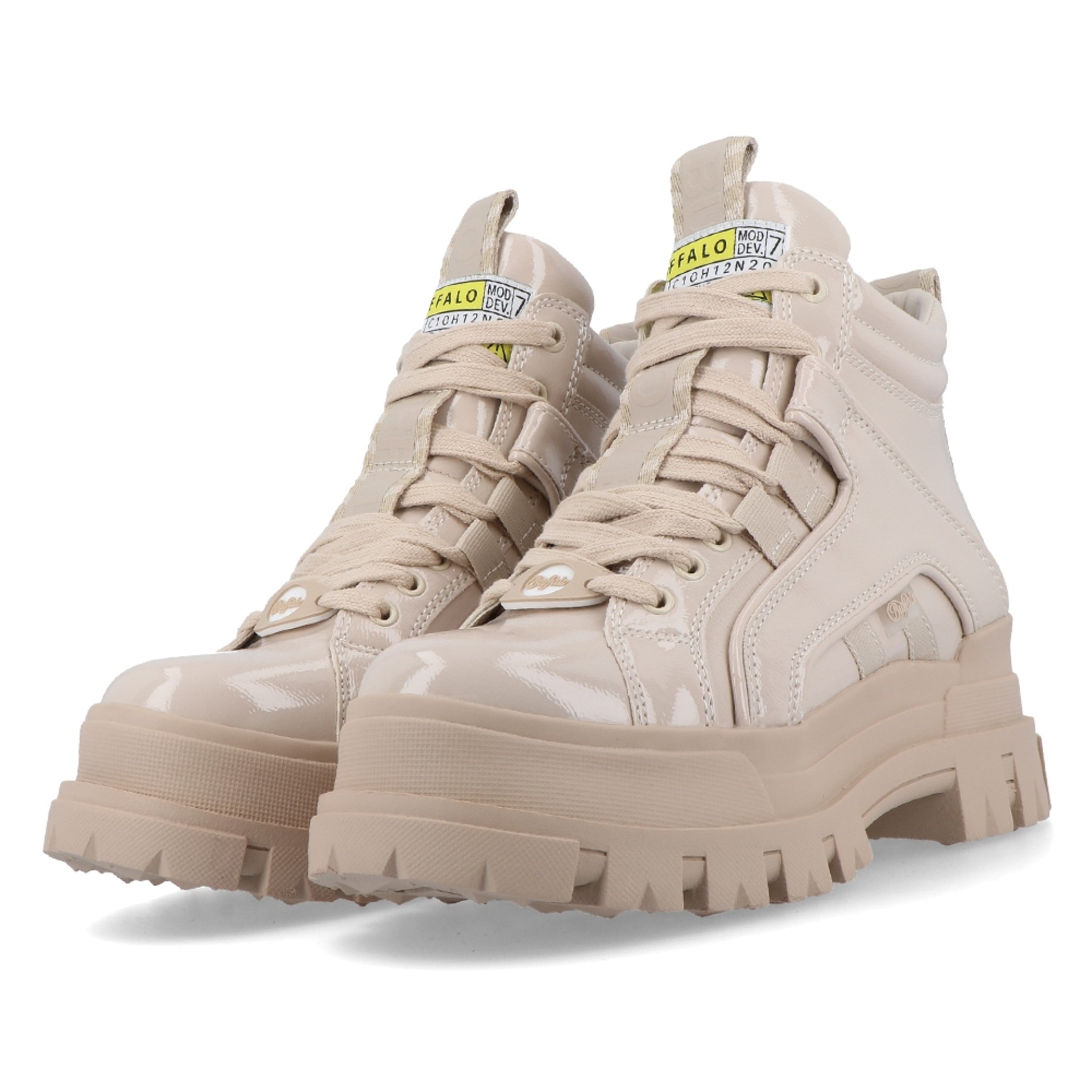 Buffalo Bota Asphanc Mid Laceup Vegan Cream