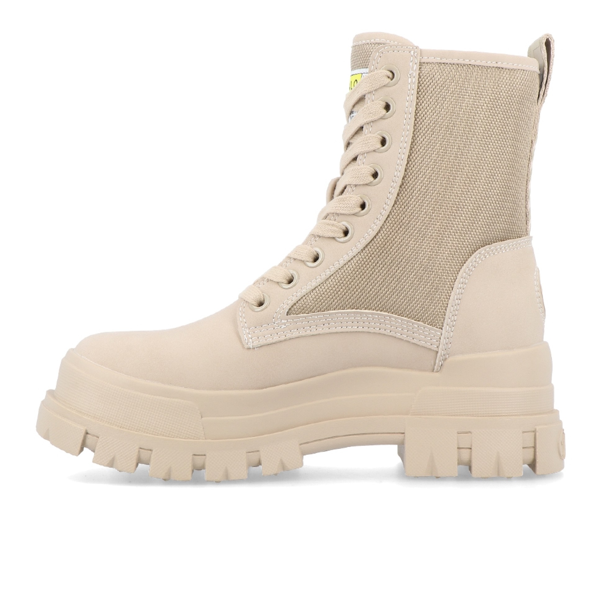 Buffalo Bota Aspha Com2 Laceup Mi Vegan Cream