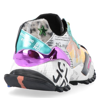 Ex Sneaker Pele Green Leather