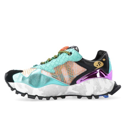 Ex Sneaker Pele Green Leather