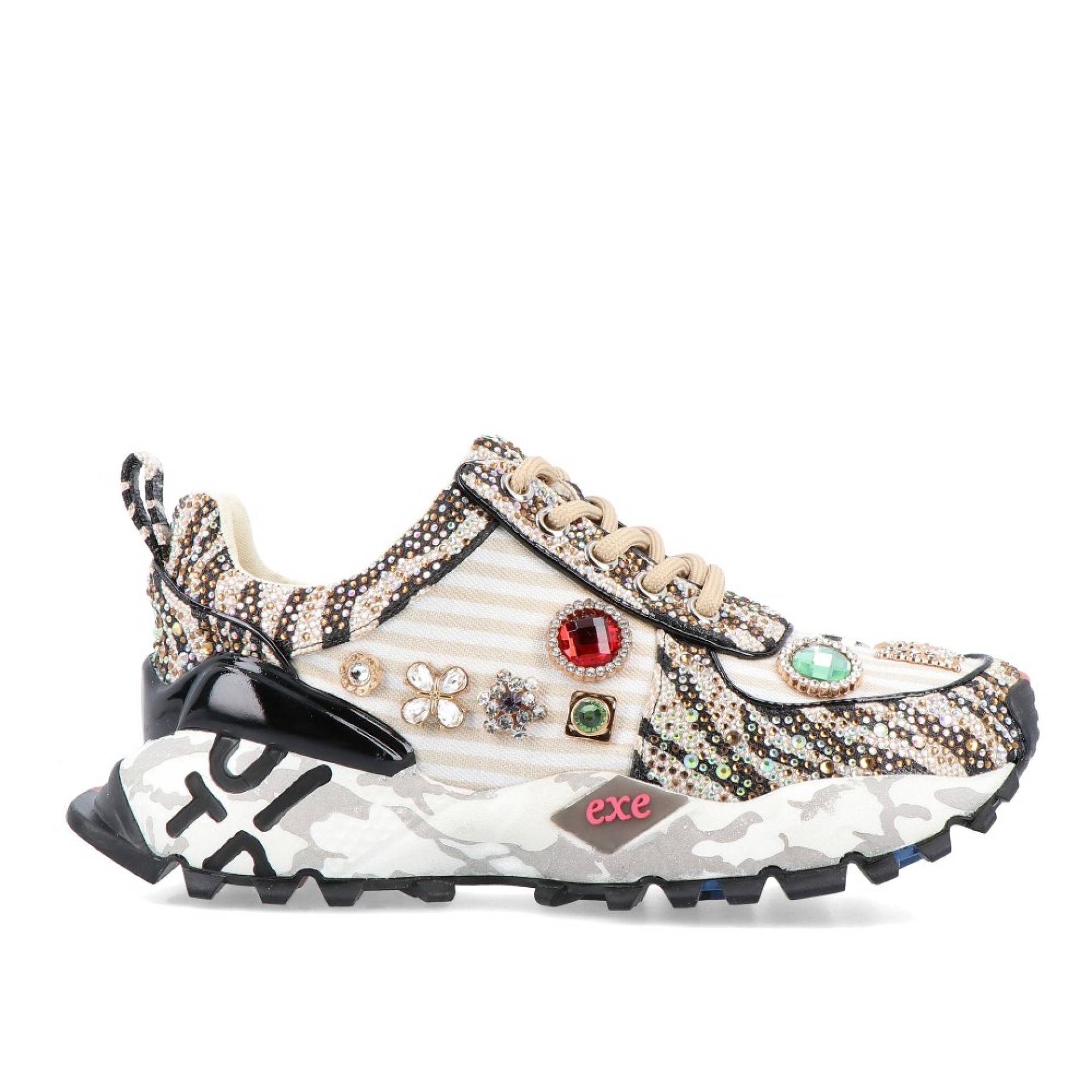 Exé Sneaker Sy24-6 Beige/black