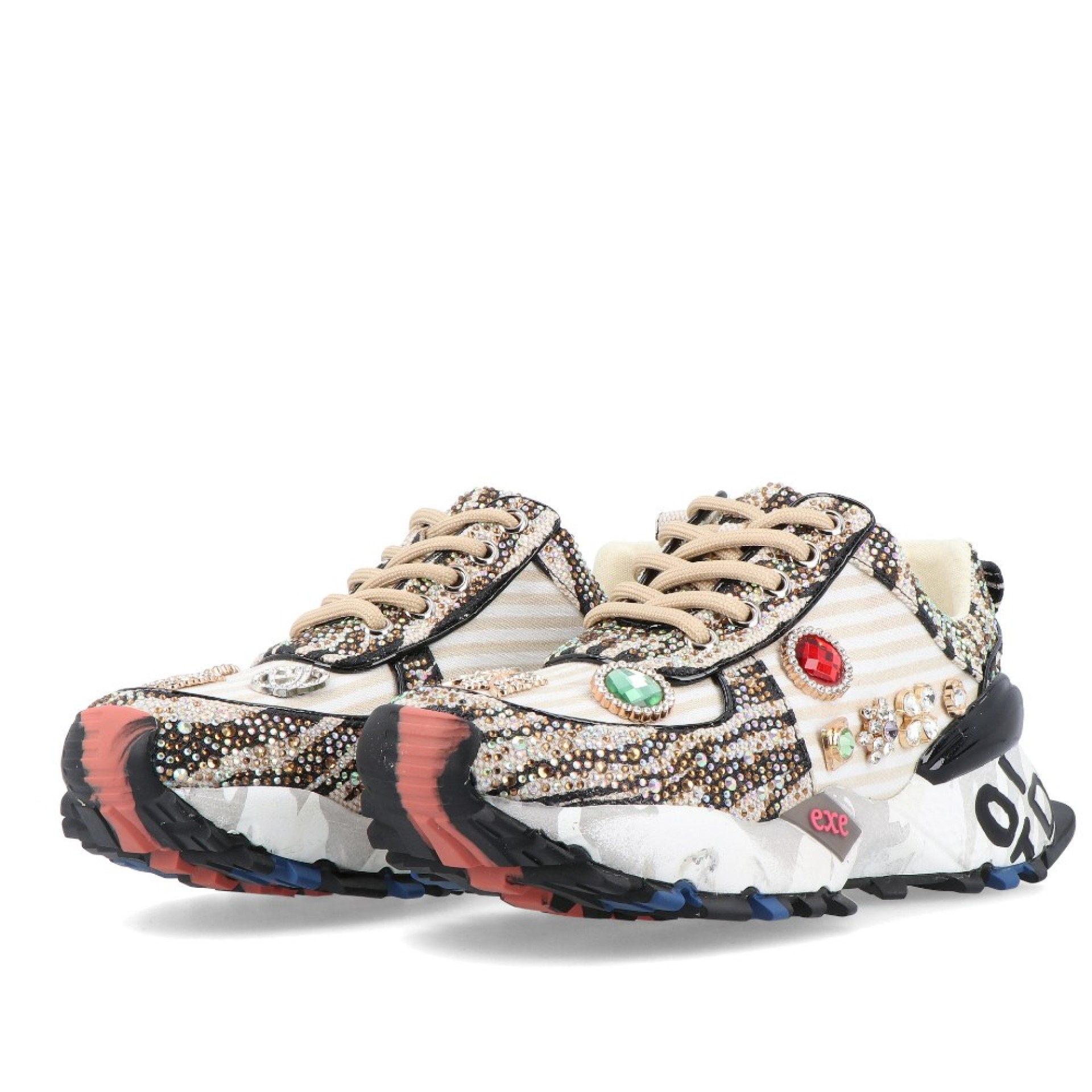 Exé Sneaker Sy24-6 Beige/black