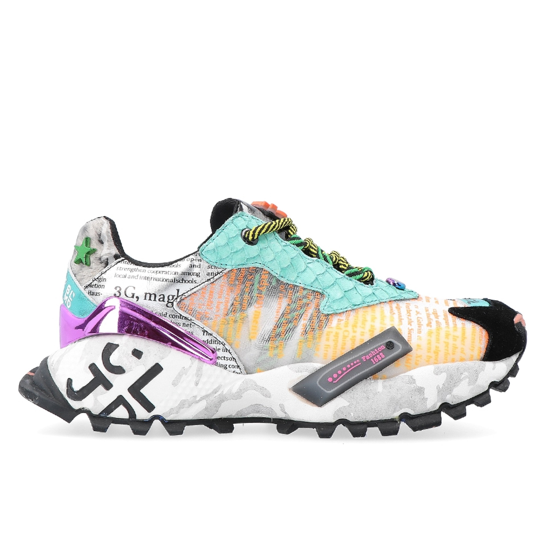 Exé Sneaker Pele Green Leather