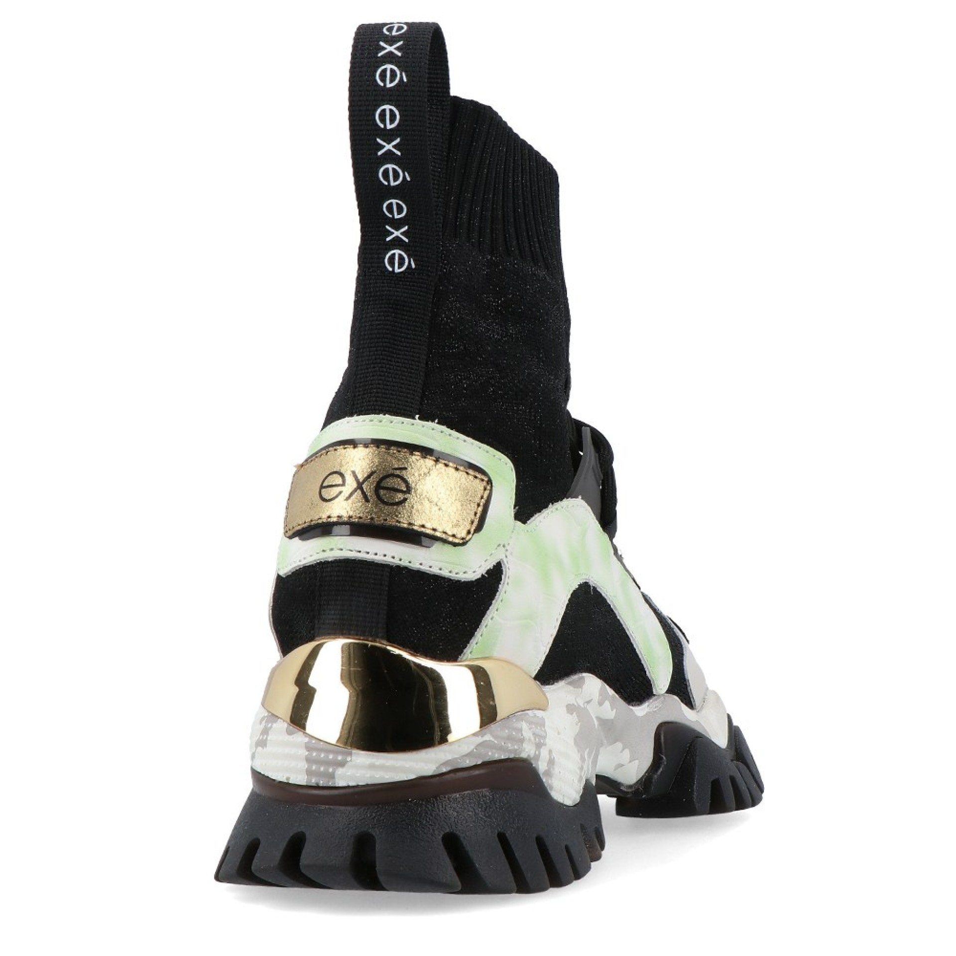 Exé Leather Xy169-1 Gold Black Lea