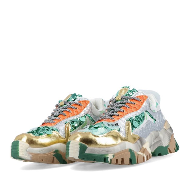 Exé Sneaker 22e10-3 Green Gold