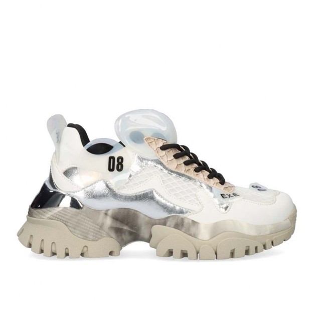 Sapatilha Ex Sneaker 22e10-3 White Silver