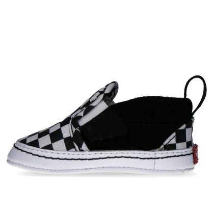 Vans Slip-on V Crib (checker) Black/true W Vans Slip-on V Crib (checker) Black/true W