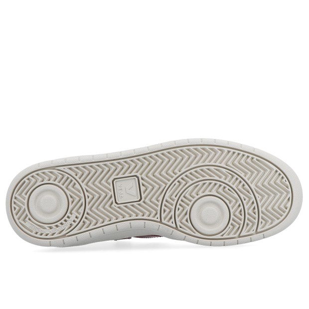 Sapatilha Veja V-12 Leather Extra White Marsala Naut