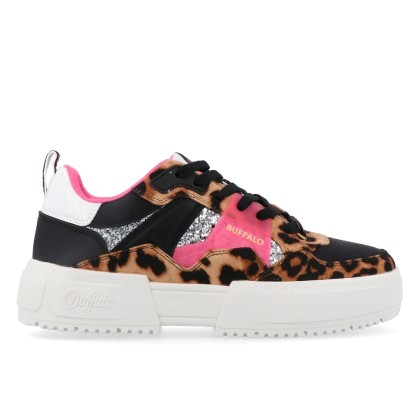 Sapatilha Buffalo Rse V2 Vegan Nubuck Leo/black/pink