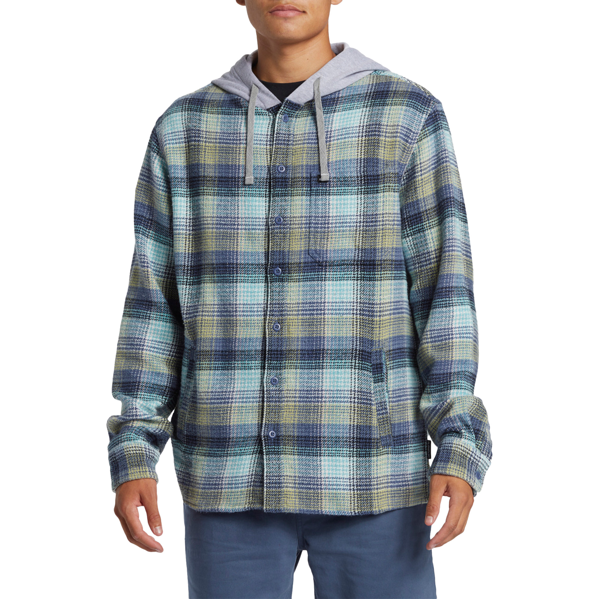 Quiksilver Camisa Sandbar Hooded Flannel Byl1