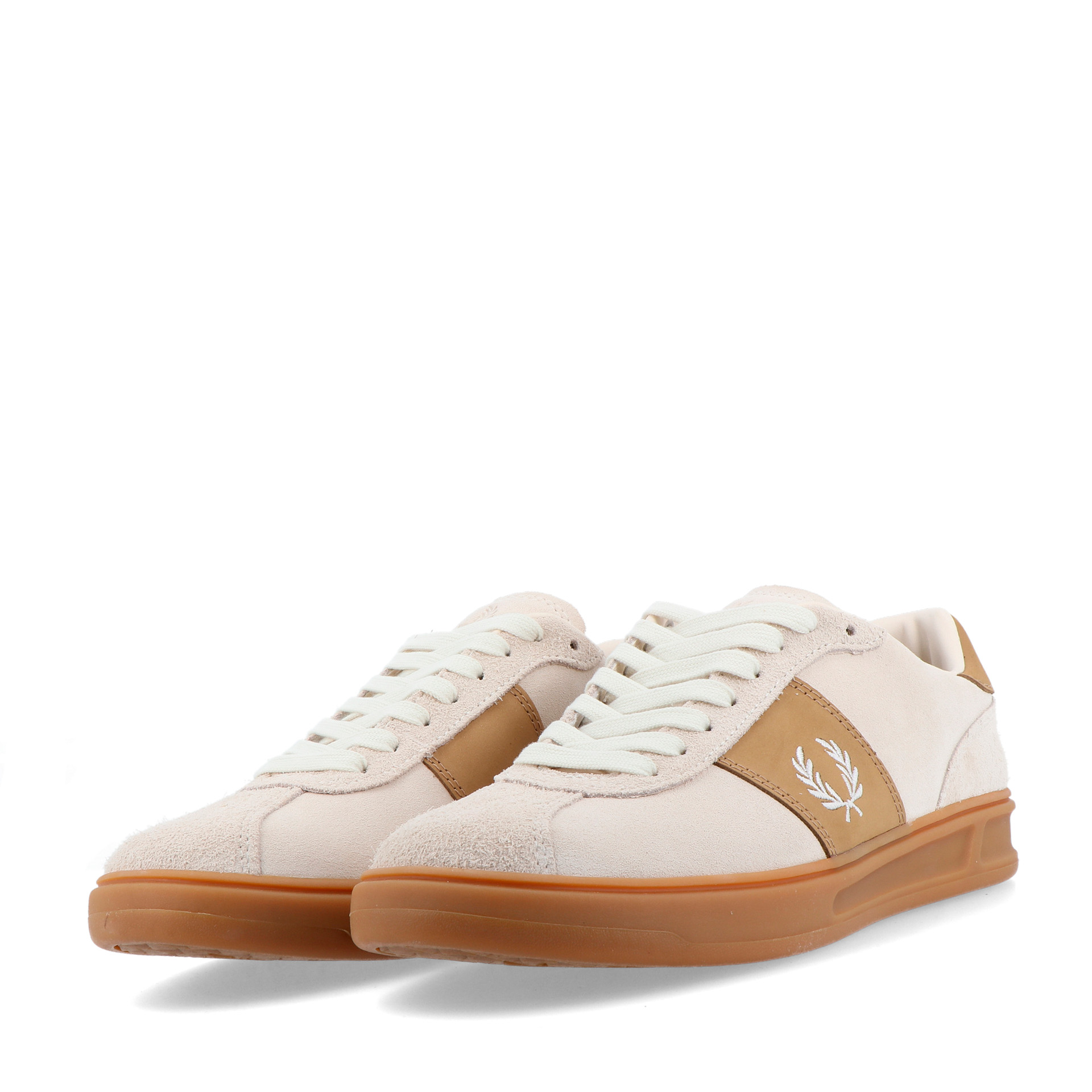 Fred Perry B4 Suede Ecru Snow White