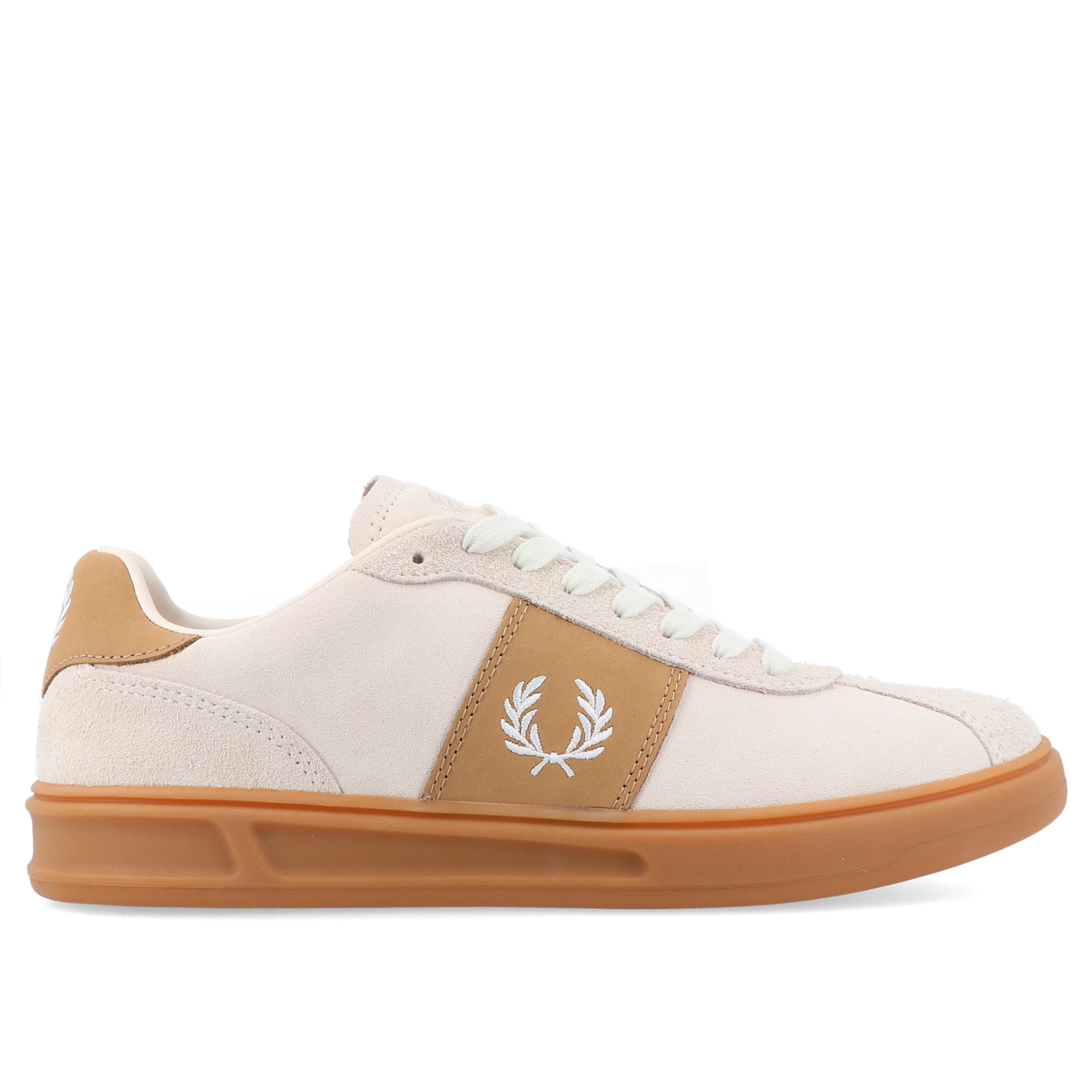 Fred Perry B4 Suede Ecru Snow White