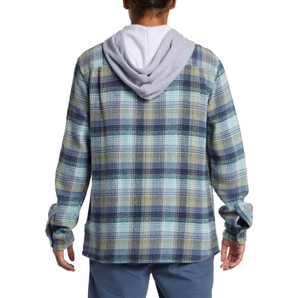 Quiksilver Camisa Sandbar Hooded Flannel Byl1 Quiksilver Camisa Sandbar Hooded Flannel Byl1