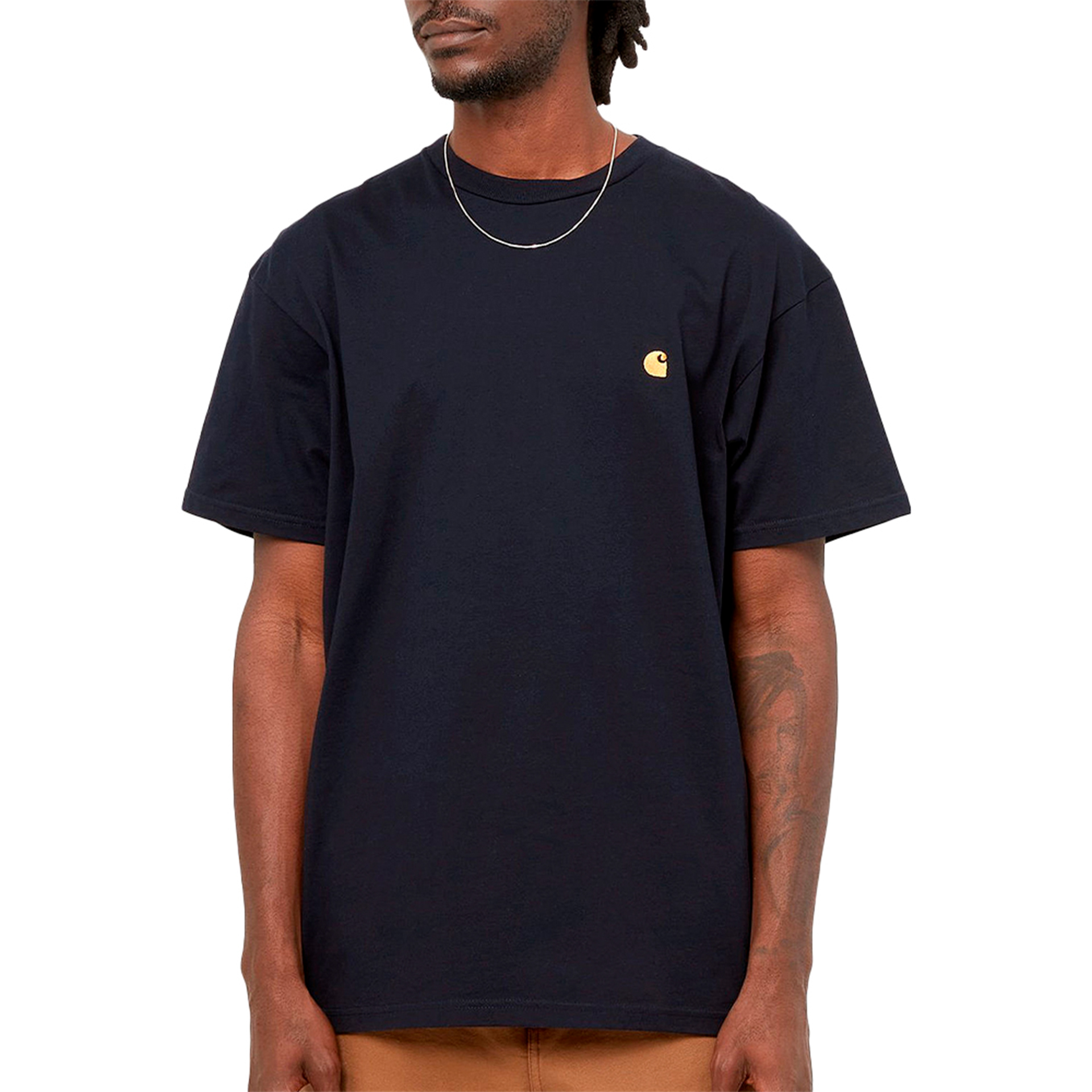Carhartt Wip T-shirt Chase Dark Navy/Gold