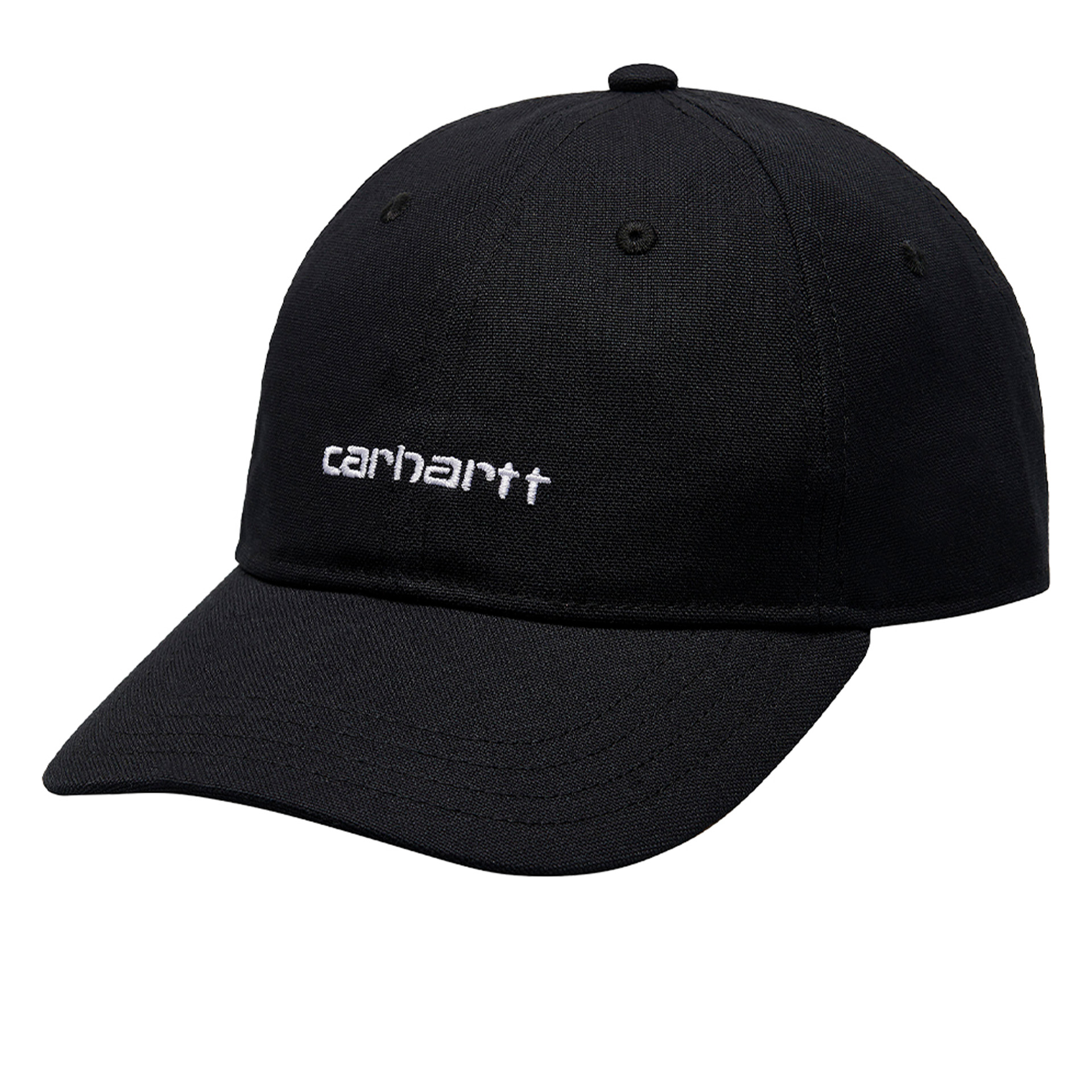 Caps & Hats Carhartt Wip Cap Canvas Script Black White