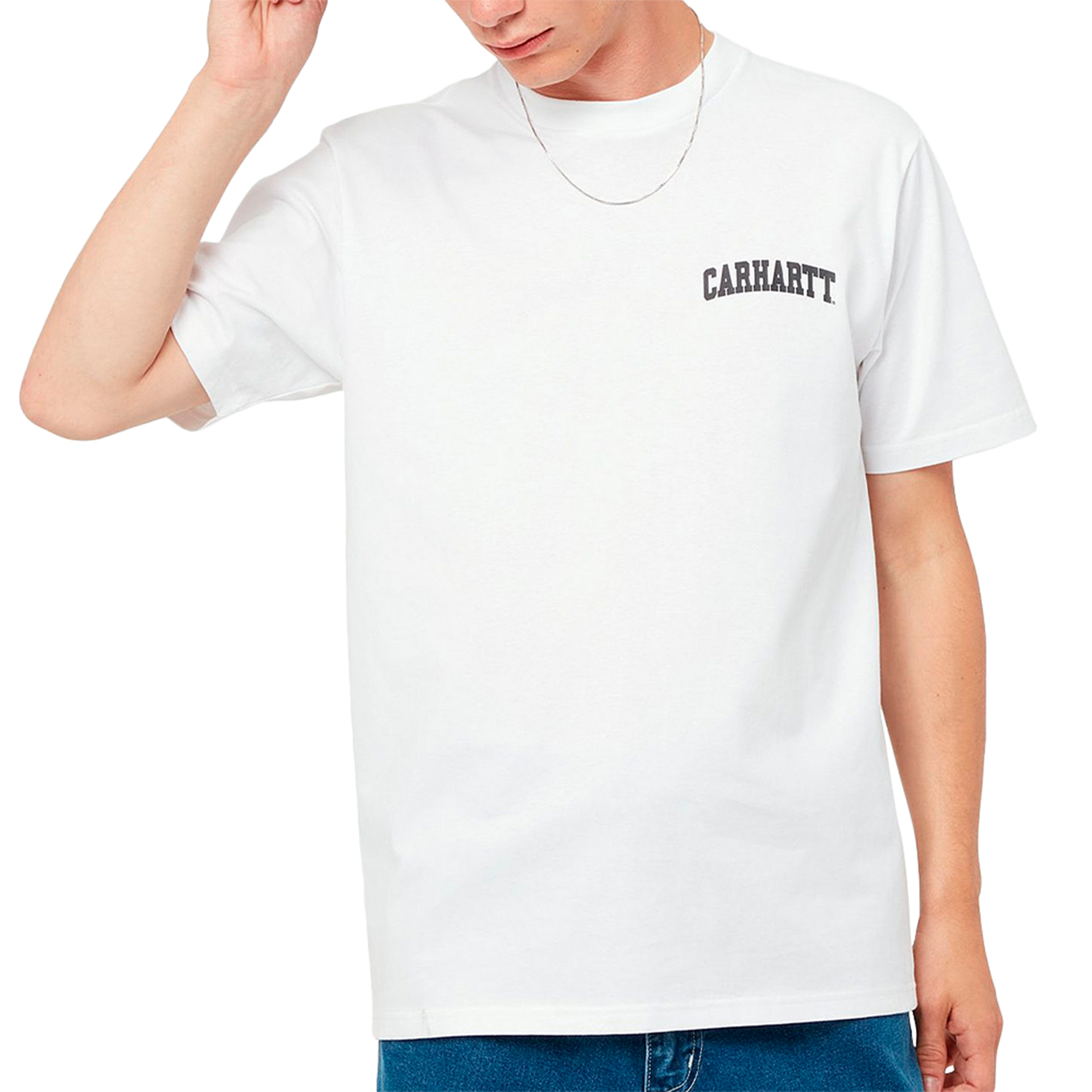 Carhartt Wip T-shirt University Script White/Black