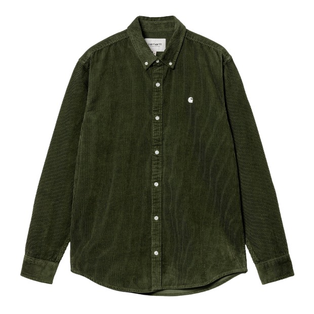 Carhartt Wip Camisa Madison Cord Tarragon/Wax
