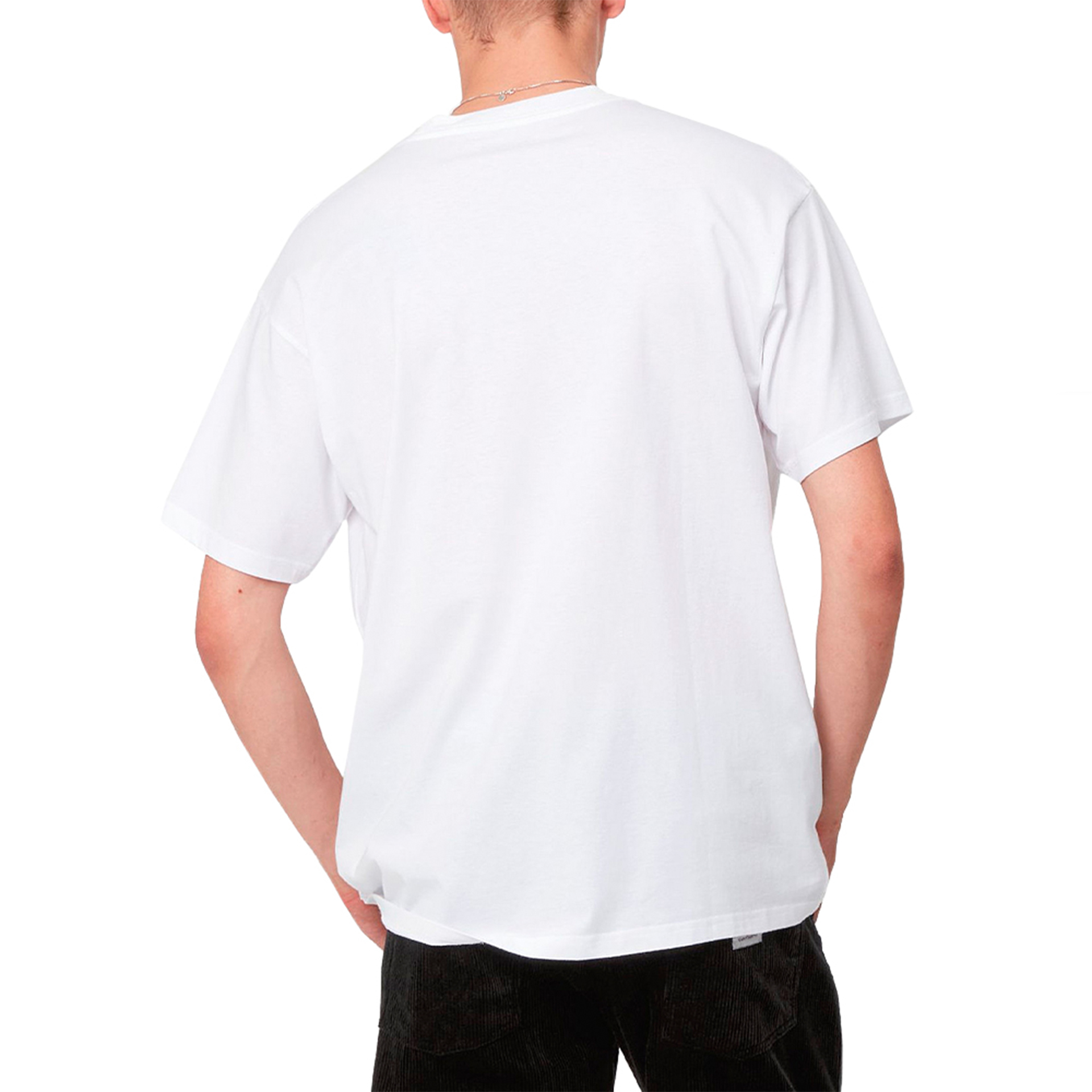 Carhartt Wip T-shirt Script Embroidery White/Black