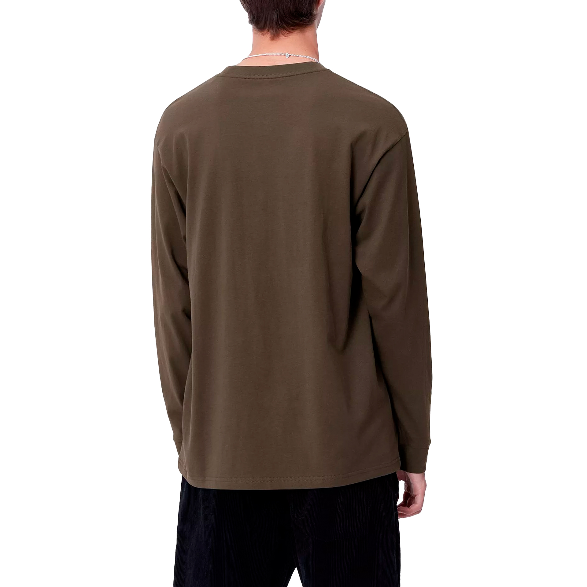 Carhartt Wip Longsleeve Script Embroid Brown