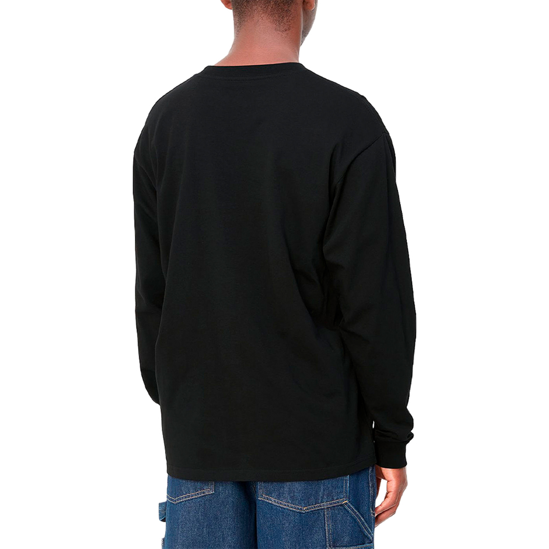 Carhartt Wip Longsleeve Script Embroidery Black/White
