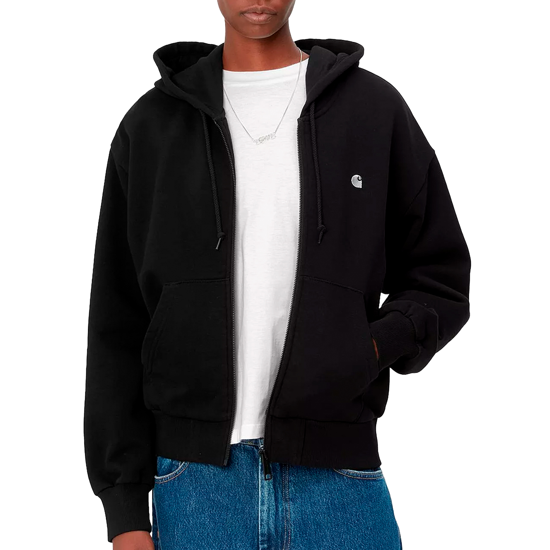 Carhartt Wip Hooded Casey Jacket Black/Silver
