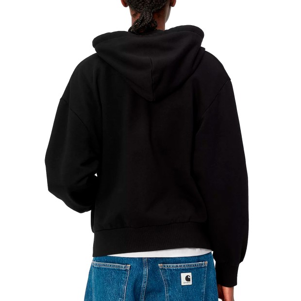 Carhartt Wip Sweat Hooded Casey Jacket Black/Silver